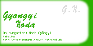 gyongyi noda business card